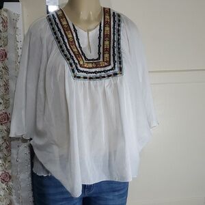 Jeanasis Beautiful boho blouse size L